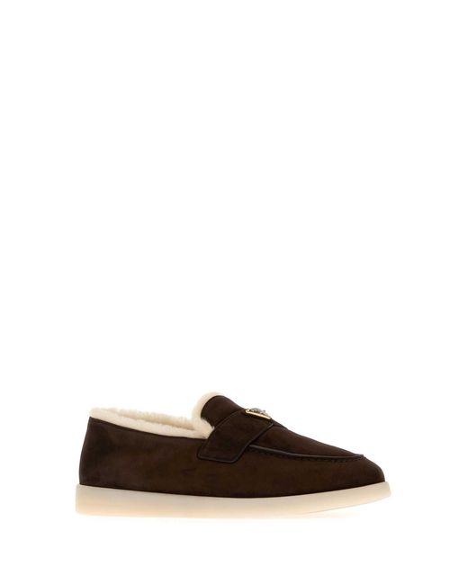 Prada Brown Moccasters for men