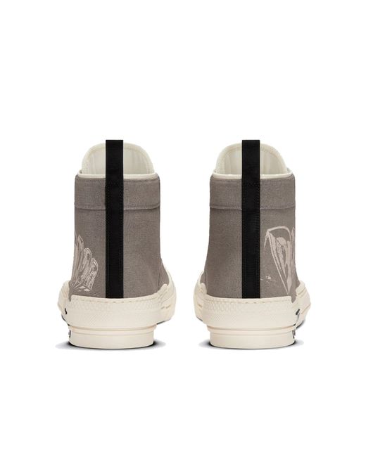 Zapatillas de deporte del logotipo de Canvas Dior de hombre de color Gray