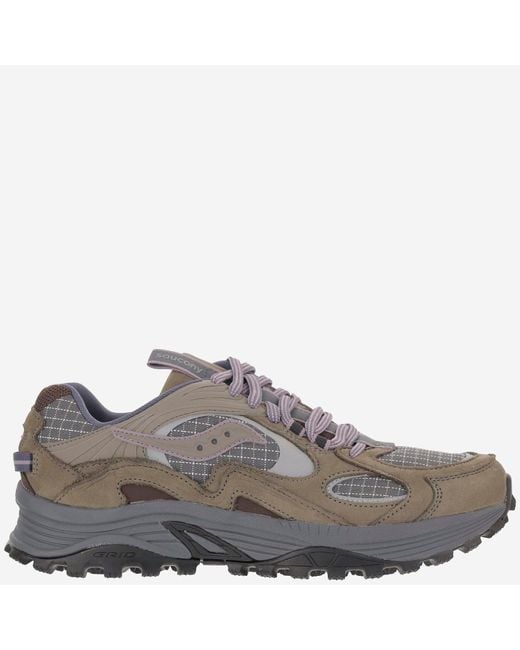 Saucony Gray Sneaker Grid Aura X for men