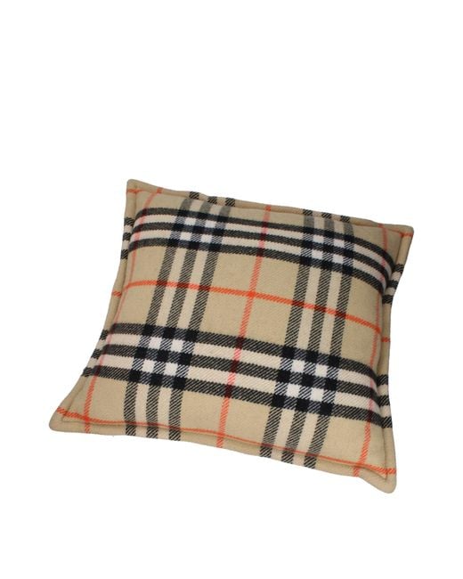 Burberry Multicolor Home Accessories Cushion Home Wool/Sand