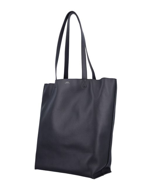 A.P.C. Blue A. P.C. Leather Tote Bag, 37 X 28.5 X 15 Cm