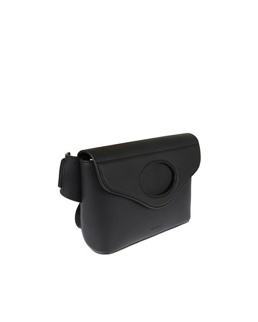Burberry Black Leather Belt Bag for men