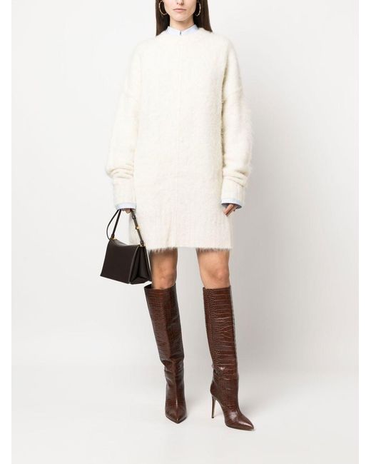 Rodebjer White Pullover Mit Rundem Ausschnitt