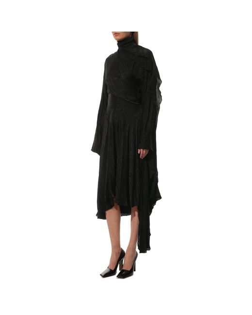 Balenciaga Black Silk Dress