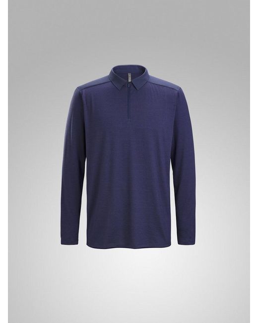 Arc'teryx Gray Frame Ls Polo for men