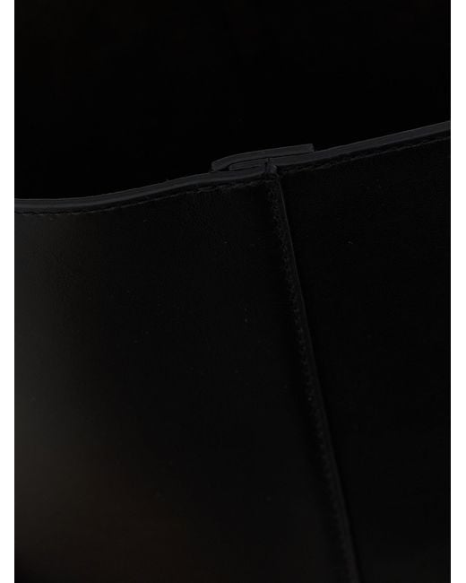 J.W. Anderson Black 'The Jwa Small Corner Bucket' Shoulder Bag
