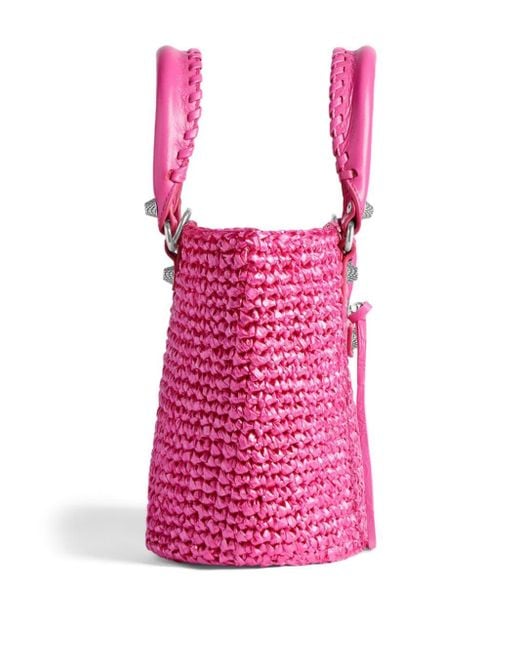 Balenciaga Pink Le Cagole Panier Small Tote