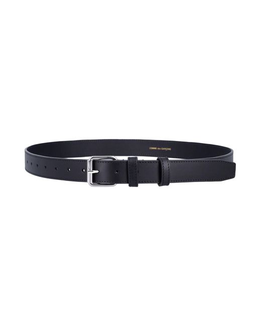 Comme des Garçons Black Leather Buckle Belt