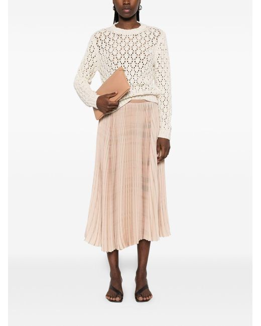 Fabiana Filippi Natural Crewneck Sweater