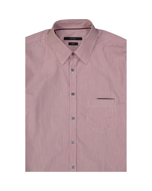 Gucci Purple Skinny Striped Shirt for men