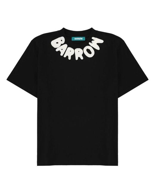 Barrow Black T Shirt Con Logo
