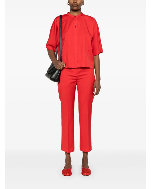 Loulou de Saison Red Cropped Trousers