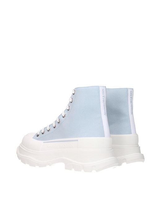 McQueen Blue Sneakers Uomo Tessuto Celeste/Carta Da Zucchero for men