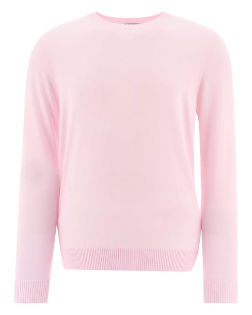 Malo Gerippter Pullover in Pink für Herren