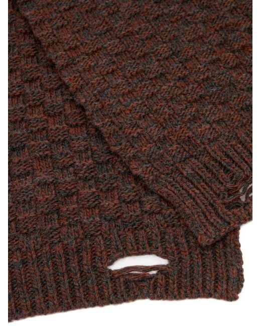 MM6 by Maison Martin Margiela Brown Scarfs for men