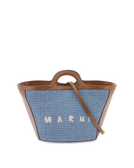 Marni Blue Tropicalia kleine Handtasche