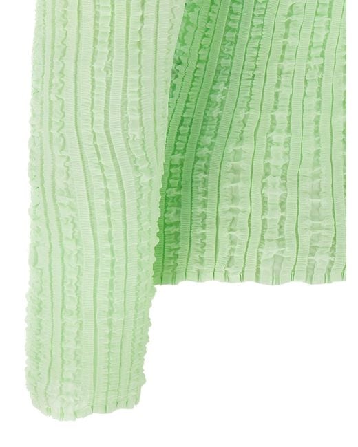 Issey Miyake Green Jellyfish Pleats' Sweater