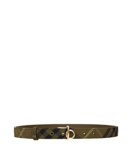 Burberry Green Belt Fabric