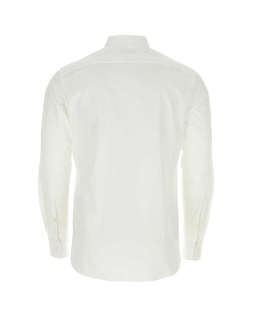 Valentino Garavani White Popeline Shirt for men