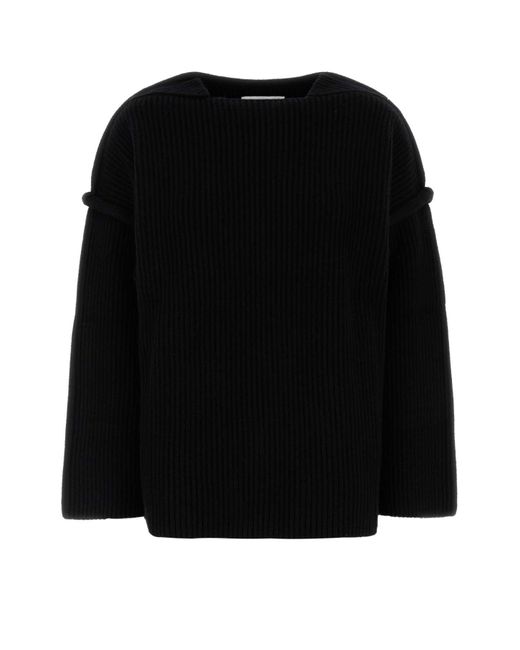 Jil Sander Black Wool Sweater