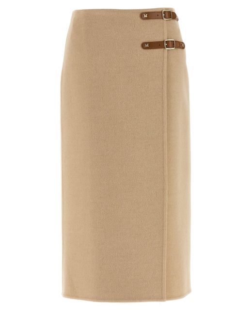 Max Mara 'york'-rok in het Natural
