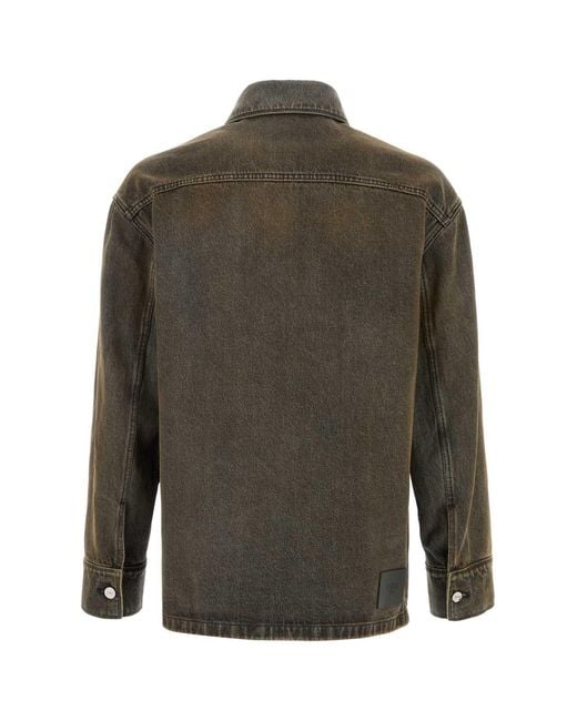 Fendi Green Denim Jacket for men