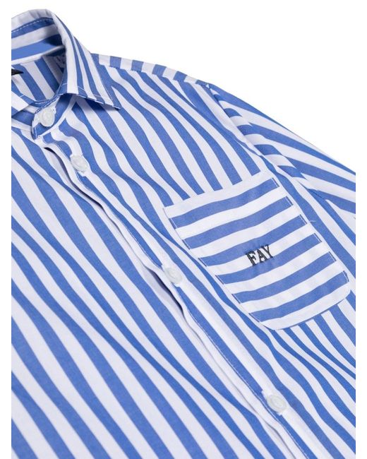 Fay Blue Mc Stripes Shirt