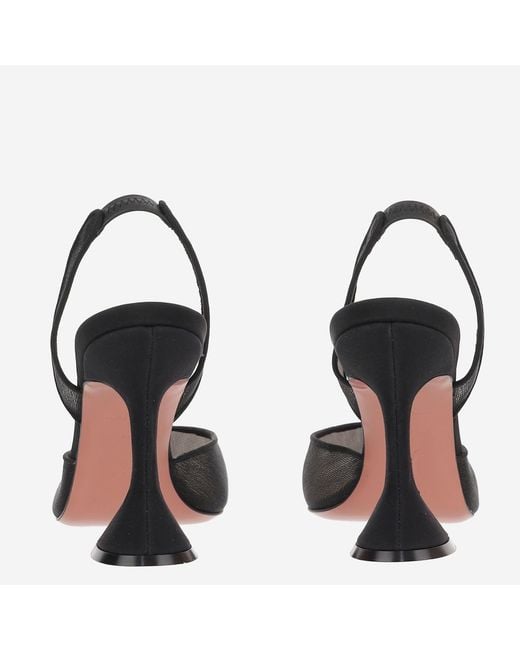 AMINA MUADDI Black Holli Mesh Slingback