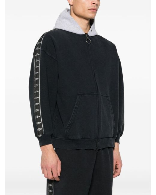 Balenciaga Black Cotton Hoodie for men