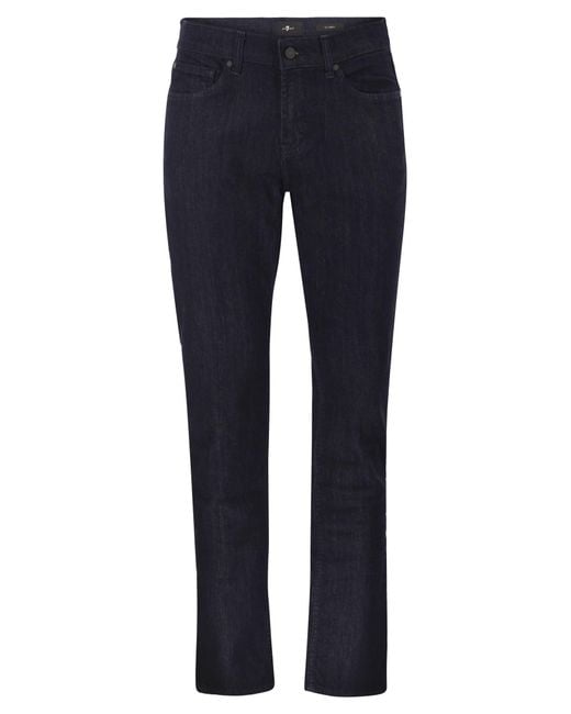 7 For All Mankind Blue Slimmy Stretch Denim Jeans