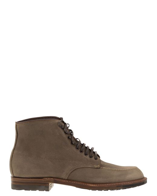 Alden Brown Suede Lace Up Boot