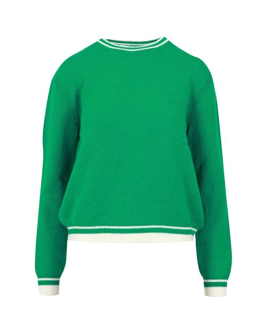 MSGM Green Pullover grün