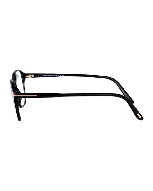 Tom Ford Brown Nero Lucido Acetate Glasses for men
