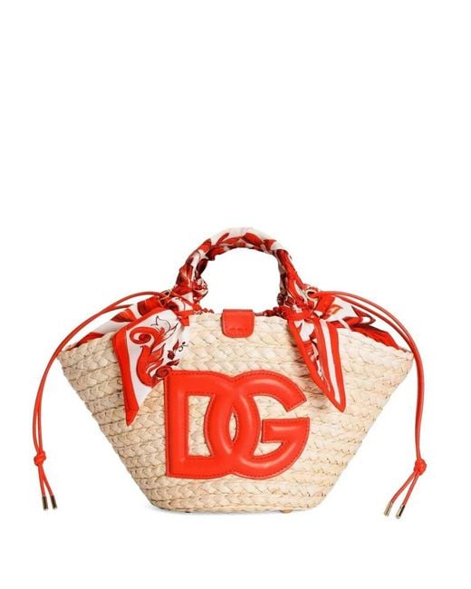 Dolce & Gabbana Red Dolce & Gabbana Kendra Coffa Bag With Print