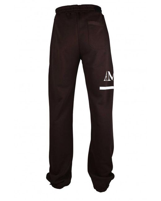 Amiri Black Cotton Jogging Pants With Logo