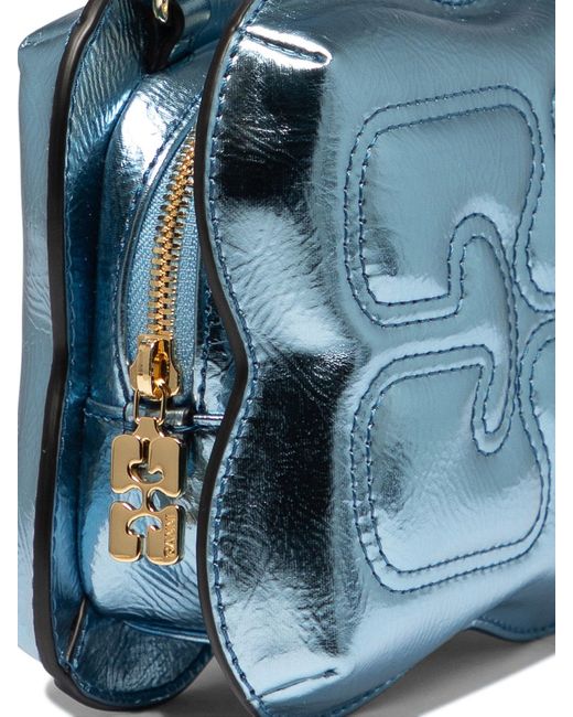 Ganni Blue "Small Butterfly" Handtasche