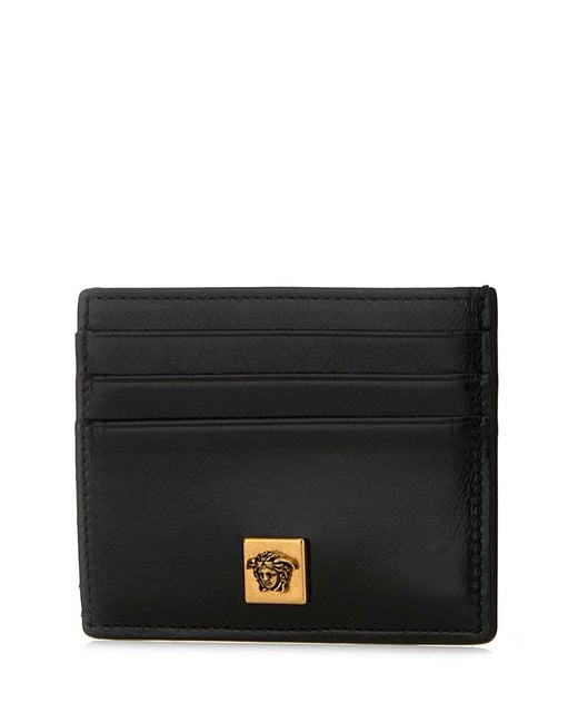 Versace Black Leather Card Holder