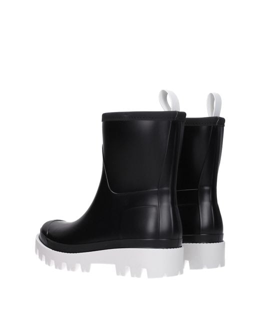 Gia Borghini Black Boots Couture Rubber for men