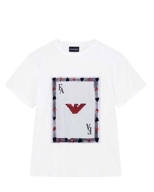 Emporio Armani White T Shirts And Polos