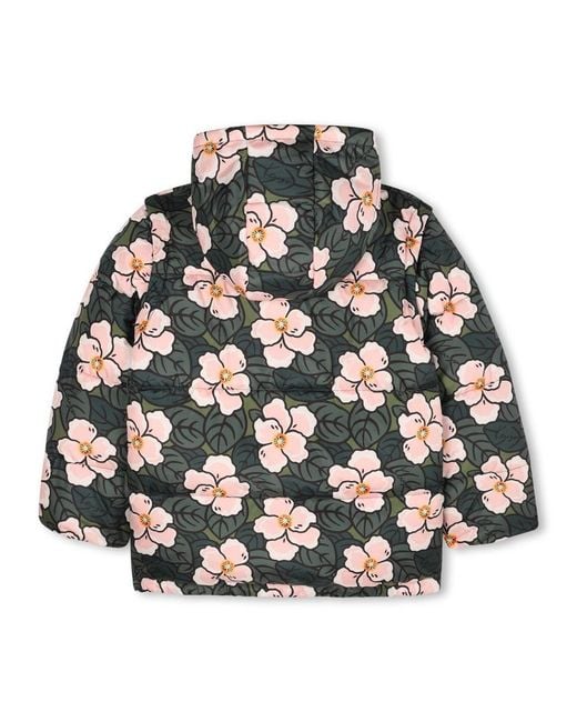 KENZO Gray Down Jacket With Removable Sleeves