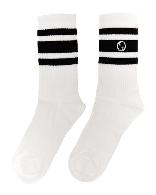 Chaussettes à logo Web Nastro Gucci pour homme en coloris Black