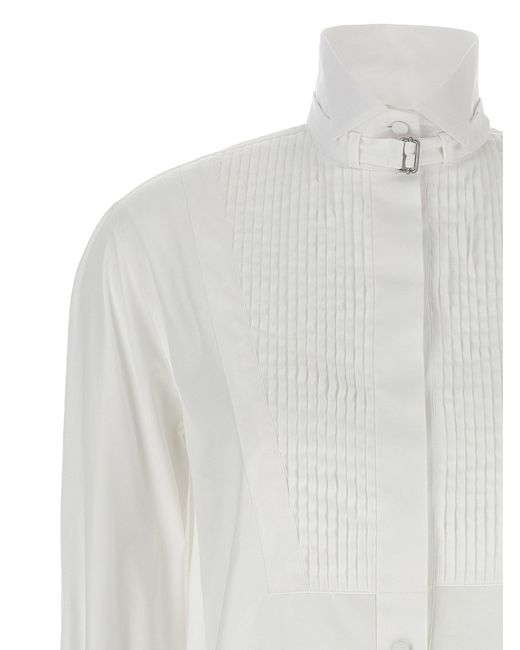 Alexander McQueen White Tuxedo -Hemd