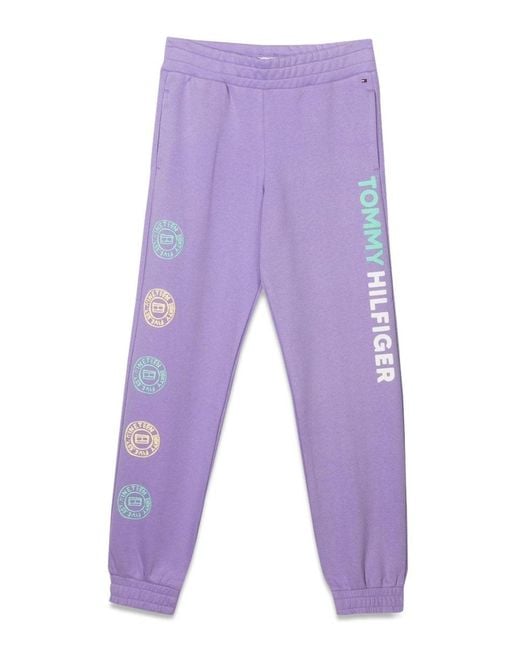 Tommy Hilfiger Purple Overprint Sweatpant