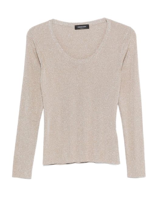 Fabiana Filippi White Crewneck Sweater