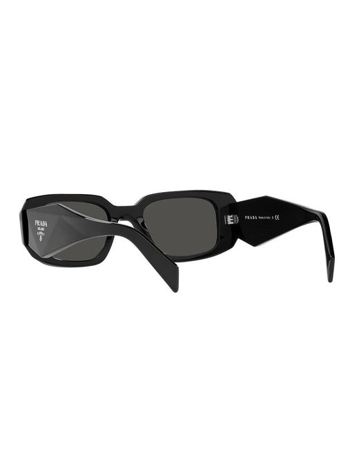 Prada Zonnebril Pr17 Ws 1 Ab5 S0 Zwart/donkergrijs Unisex in het Black