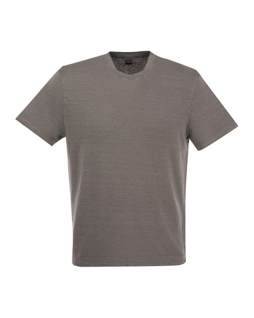 Fedeli Exreme Leinen Flex T -Shirt in Gray für Herren
