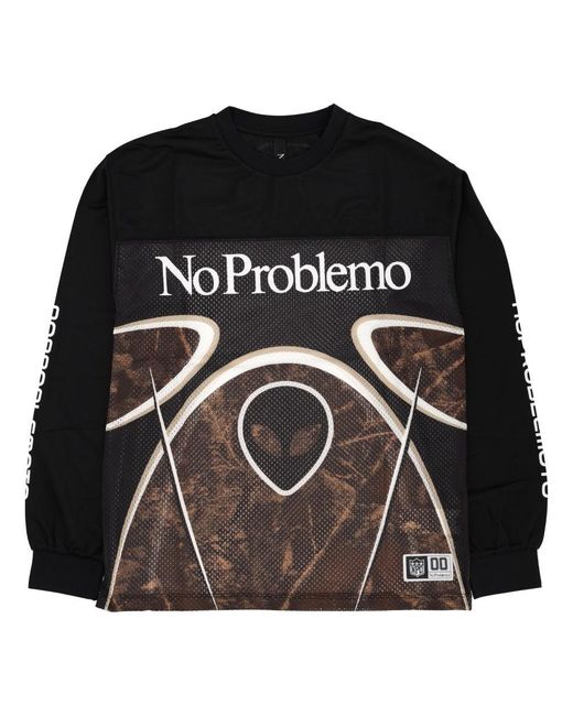 No Problemo Black "Alien Ls Moto" Sweatshirt for men