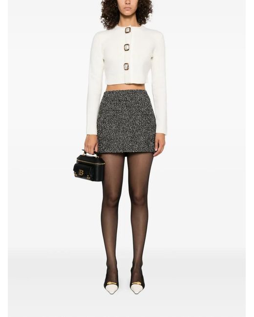 Self-Portrait White Embellished Cardigan