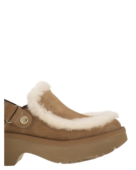 Ugg Brown Esmee Suede Clogs