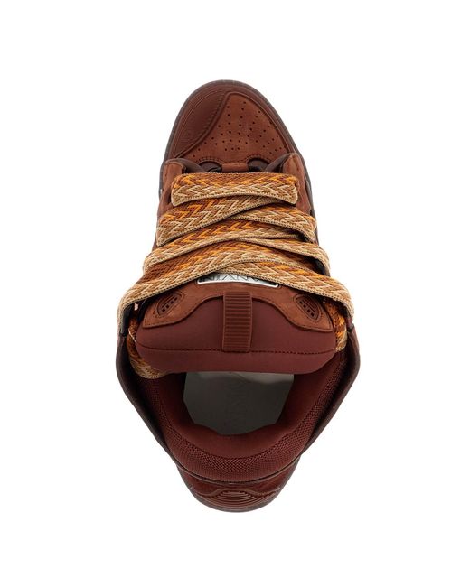 Lanvin Brown Voluminous Curb Sneakers